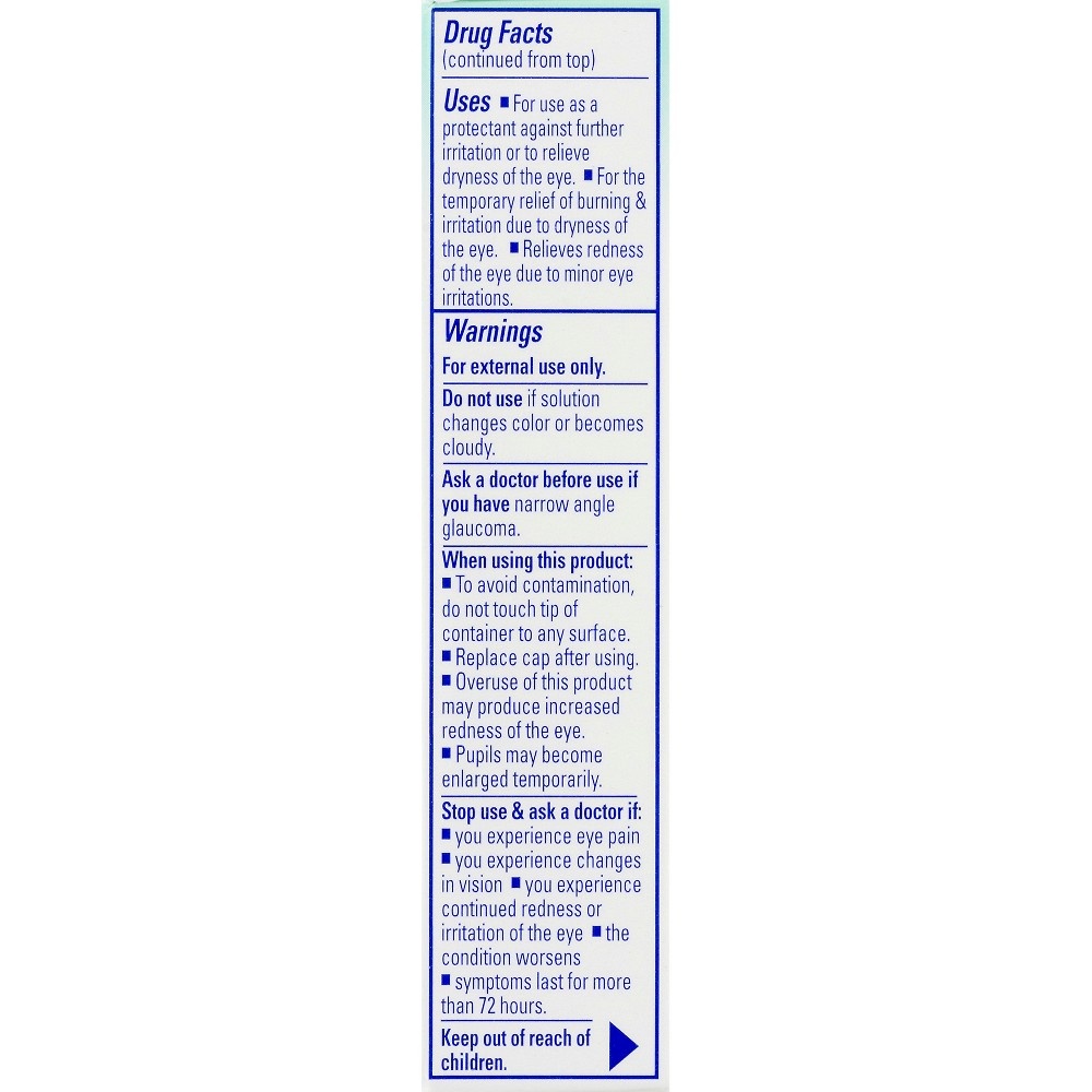 slide 3 of 3, Clear Eyes 7 Symptom Relief Lubricant Eye Drops, 0.5 fl oz, 0.50 fl oz