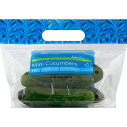 Signature Select/farms Mini Cucumbers Bag - 1 Lb
