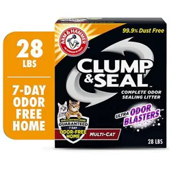 Arm & Hammer Complete Odor Sealing Clumping Clay Multi Cat Litter - 28 Lb