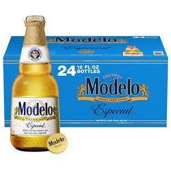 Modelo Especial Lager Mexican Beer 4.4% Abv Bottle - 24-12 Fl. Oz.