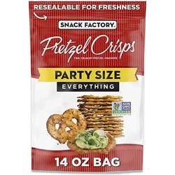 Snack Factory Everything Pretzel Crisps - 14 Oz