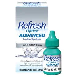 Refresh Optive Advanced Preserved Tears Lubricant Eye Drops - 0.33 Fl. Oz.