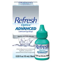 Refresh Optive Advanced Preserved Tears Lubricant Eye Drops - 0.33 Fl. Oz.