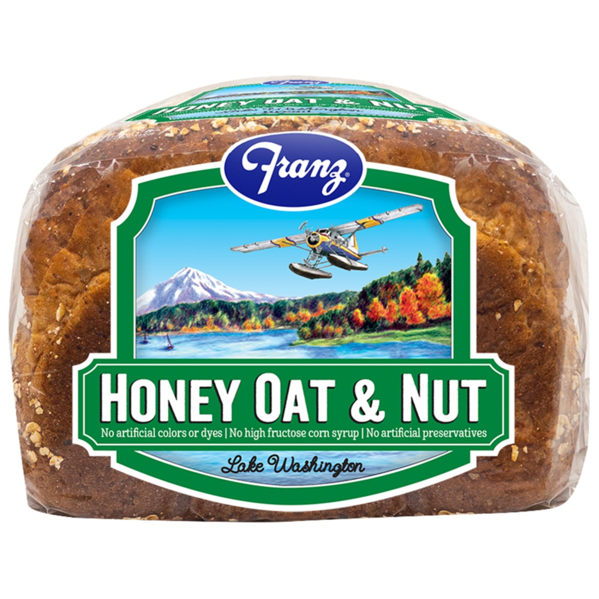 slide 3 of 6, FranzLake Washington Honey Nut & Oat Bread, 24 oz