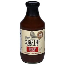 G Hughes Smokehouse Sauce Bbq Sugar Free Hickory Flavored - 18 Oz