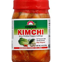 Cosmos Kimchi Pickled Nappa Cabbage Spicy - 14 Oz