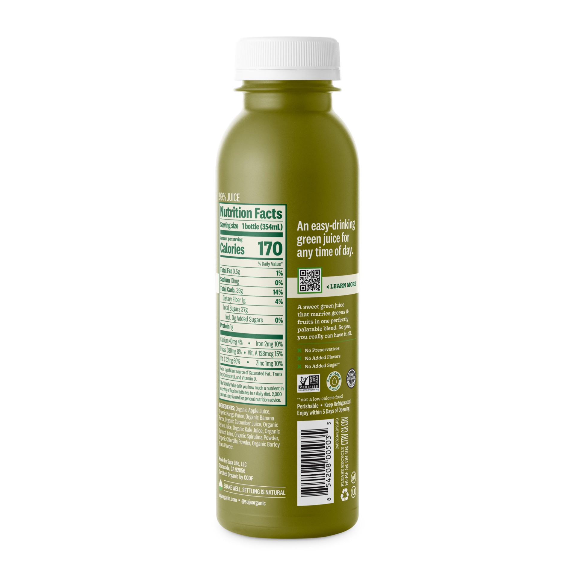 slide 2 of 8, Suja Organic Green Delight Cold Pressed Juice Drink - 12 Fl. Oz., 12 fl oz