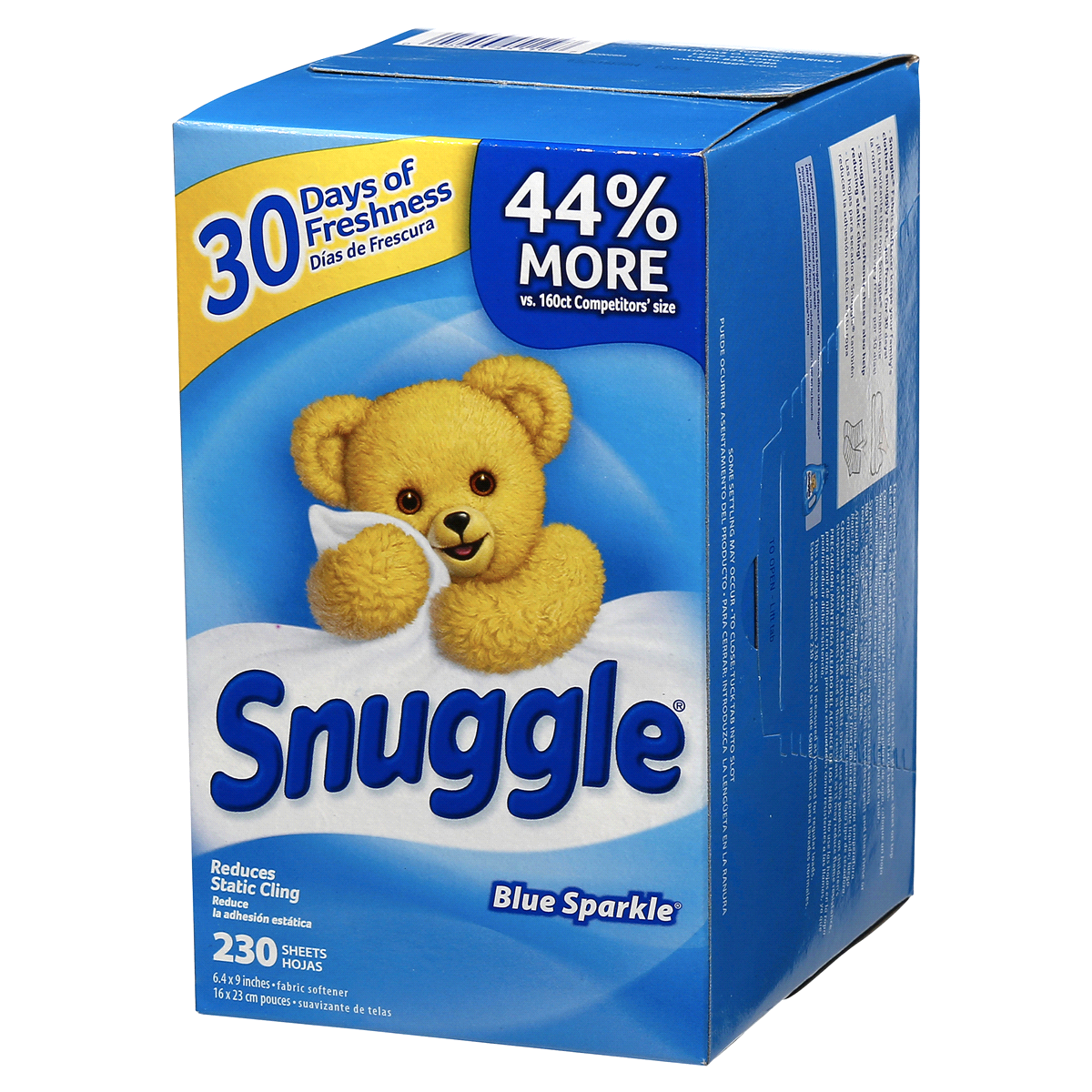 slide 3 of 9, Snuggle Blue Sparkle Fresh Scent Dryer Sheets - 230ct, 