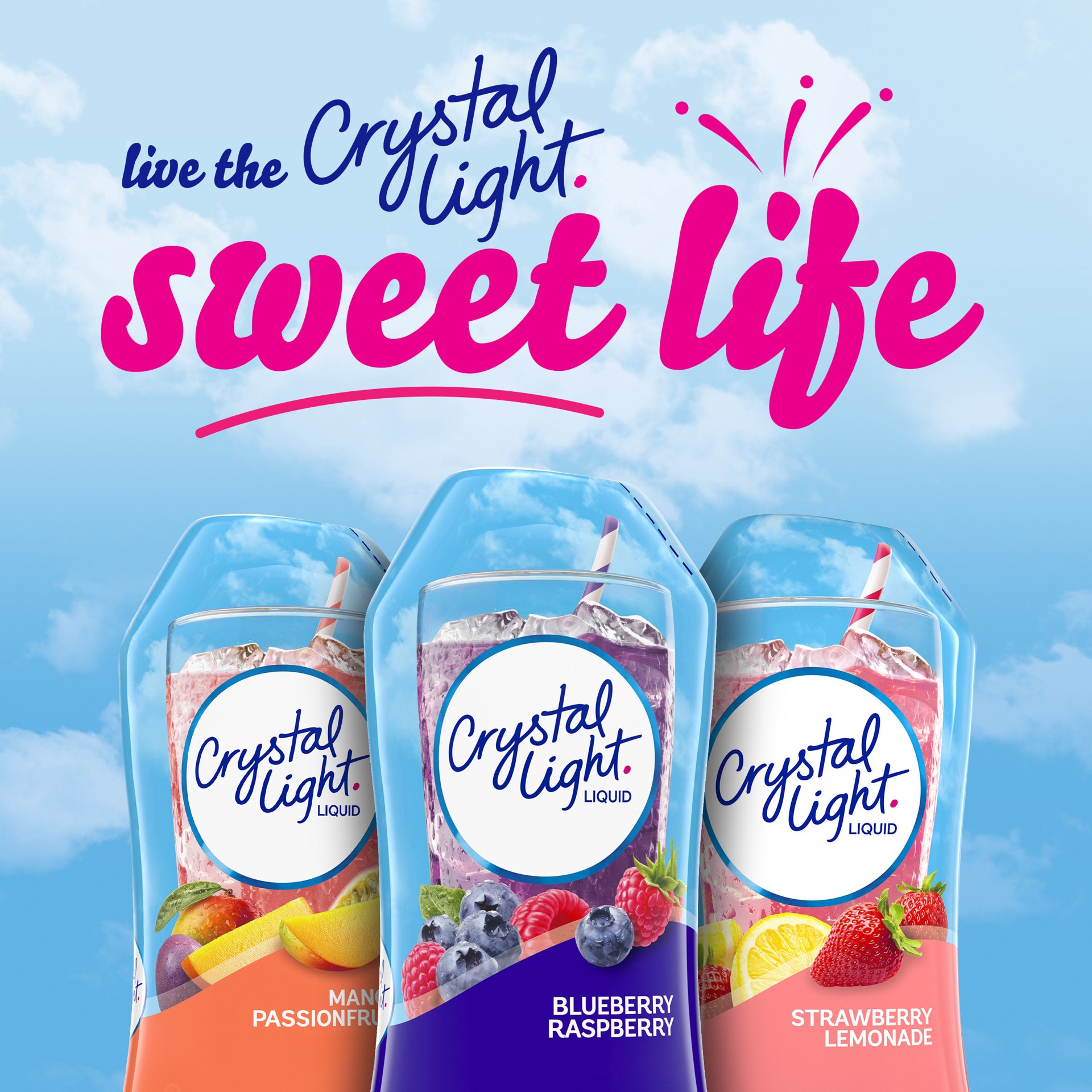 slide 4 of 8, Crystal Light Liquid Blueberry Raspberry Naturally Flavored Drink Mix Bottle - 1.62 Fl. Oz., 1.62 fl oz
