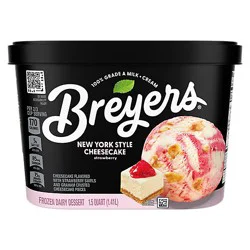 Breyers Ice Cream New York Style Cheesecake Strawberry - 48 Oz