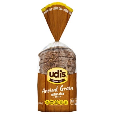 slide 1 of 1, Udis Gluten Free Bread Millet-Chia - 14.3 Oz, 14.3 oz