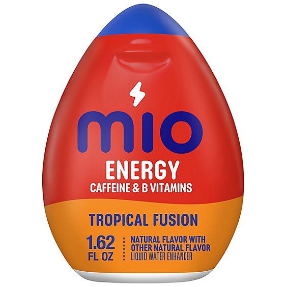 slide 1 of 1, Mio Energy Tropical Fusion Liquid Water Enhancer With Caffeine & B Vitamins Bottle - 1.62 Fl. Oz., 1.62 fl oz
