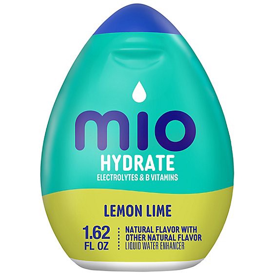 slide 1 of 8, Mio Hydrate Lemon Lime Flavored With Other Natural Flavor Liquid Water Enhancer - 1.62 Fl. Oz., 1.62 fl oz