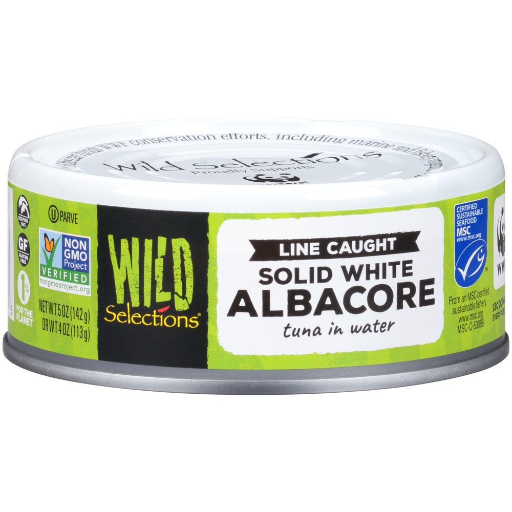 slide 3 of 8, Wild Selections Solid White Albacore Tuna In Water, 5 oz