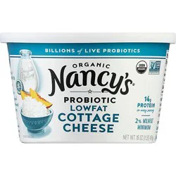 Nancys Organic Cottage Cheese Lowfat - 16 Oz