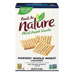Back To Nature Crackers Harvest Whole Wheat - 8.5 Oz