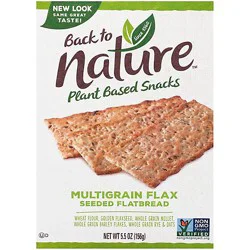 Back To Nature Crackers Flatbread Multigrain Flax Seeded - 5.5 Oz