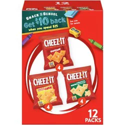 Cheez-It Cheese Crackers Variety Pack Baked Snack Crackers - 12 - 12.1 Oz