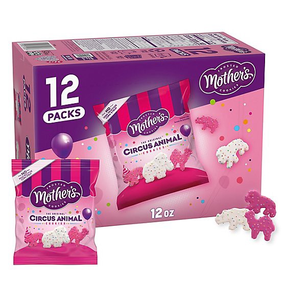 slide 1 of 1, Mother's Original Circus Animal Cookies 1 Oz Bag - 12 Count, 12 oz