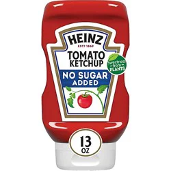 Heinz Tomato Ketchup With No Sugar Added Bottle - 13 Oz