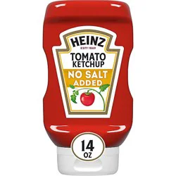 Heinz Tomato Ketchup With No Salt Added Bottle - 14 Oz