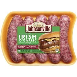 Johnsonville Sausage Irish O Garlic 5 Links - 19 Oz