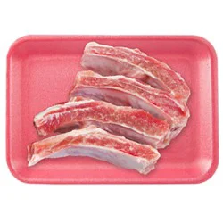 Pork Loin Back Ribs Sliced Previously Frozen - 2 Lb