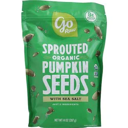 Go Raw 100% Organic Sprouted Celtic Sea Salt Pumpkin Seeds - 1 Lb
