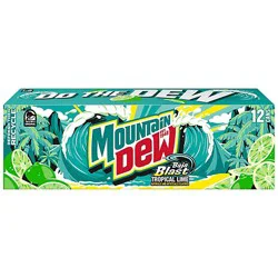 Mtn Dew Soda Baja Blast - 12-12 Fl. Oz.