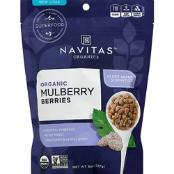 Navitas Naturals Sun Bried White Mulberries - 8 Oz