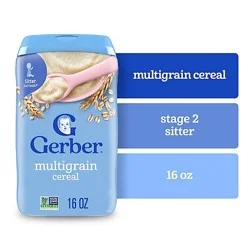 Gerber 2nd Foods Grain & Grow Multigrain Baby Cereal Canister - 16 Oz