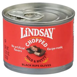 Lindsay Olives Black Chopped California - 4.25 Oz