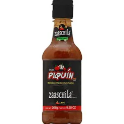 Zaaschila Salsa Piquin Mexican Homestyle Hot Bottle - 9.35 Oz