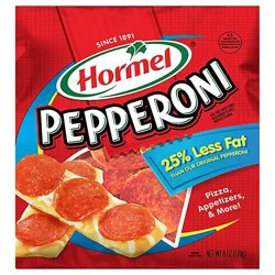 Hormel Pepperoni Less Fat Pillow Pack - 7 Oz