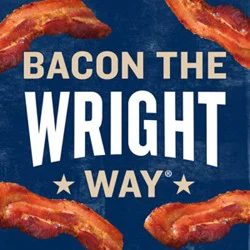 Wright Brand Thick Sliced Hickory Smoked Bacon - 1.5 Lb