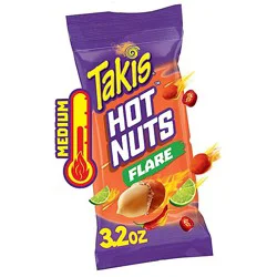 Takis Hot Nuts Flare Chili Pepper & Lime Peanuts - 3.2 Oz