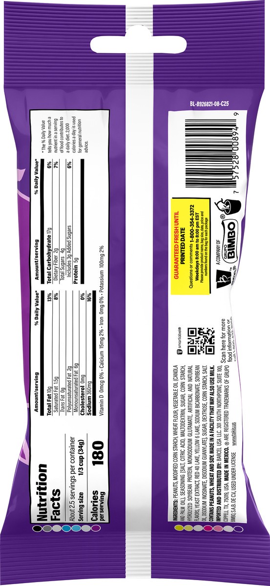 slide 7 of 12, Takis Hot Nuts Fuego Hot Chili Pepper & Lime Peanuts - 3.2 Oz, 3.2 oz