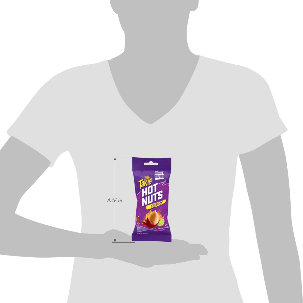 slide 6 of 12, Takis Hot Nuts Fuego Hot Chili Pepper & Lime Peanuts - 3.2 Oz, 3.2 oz