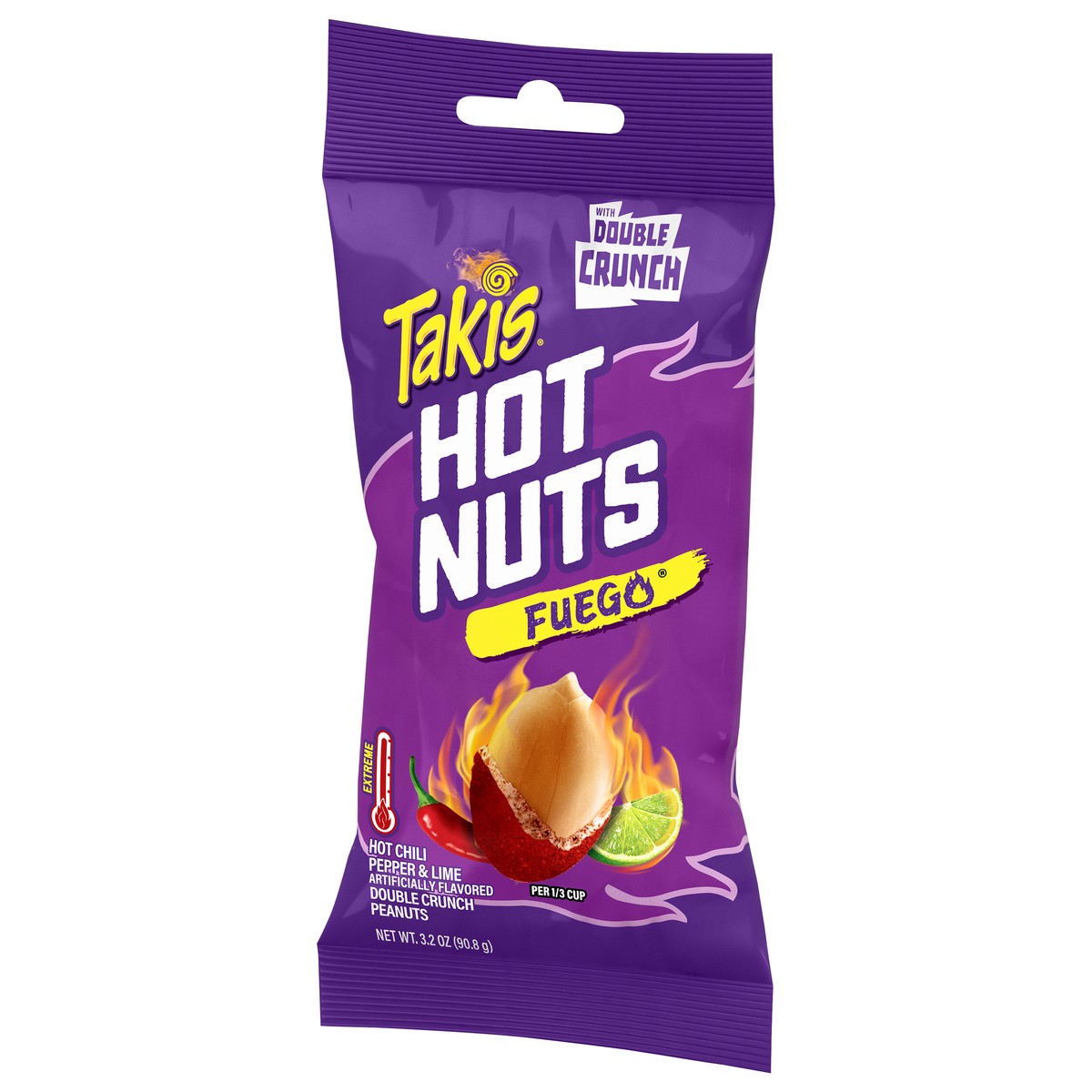 slide 5 of 12, Takis Hot Nuts Fuego Hot Chili Pepper & Lime Peanuts - 3.2 Oz, 3.2 oz