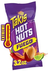 Takis Hot Nuts Fuego Hot Chili Pepper & Lime Peanuts - 3.2 Oz