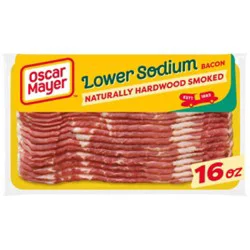 Oscar Mayer Naturally Hardwood Smoked Bacon 30% With Lower Sodium - 16 Oz