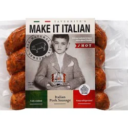 Taverrites Natural Hot Italian Sausage - 12 Oz