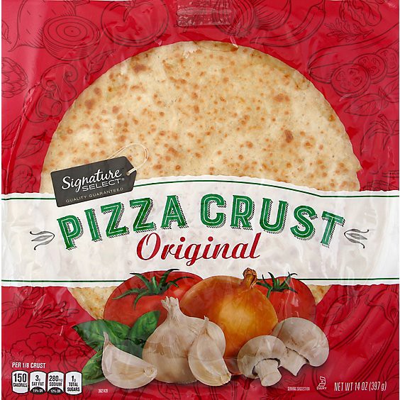 slide 1 of 1, Signature Select Pizza Crust Original Bag - 14 Oz, 14 oz