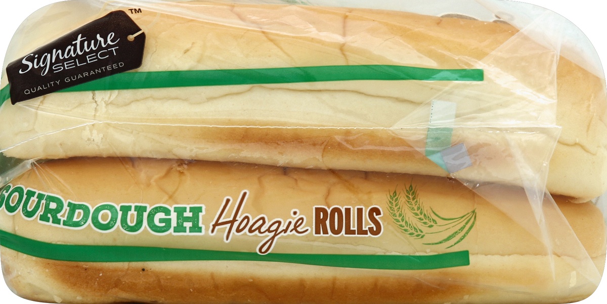 slide 4 of 5, Signature Select Hoagie Rolls Sourdough, 