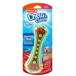 Hartz Chew N Clean Toy + Treat For Dogs Bacon Flavor Large - Each
