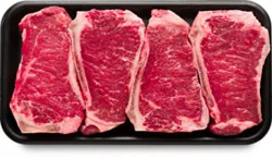 Usda Choice Beef Top Loin New York Strip Steak Bone-In Value Pack - 3.5 Lb