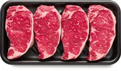 Usda Choice Beef Top Loin New York Strip Steak Boneless Value Pack - 3.5 Lb