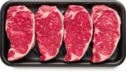 Usda Choice Beef Top Loin New York Strip Steak Boneless Value Pack - 3.5 Lb