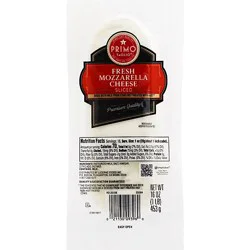 Primo Taglio Cheese Fresh Mozarella Mild & Creamy Sliced - 16 Oz
