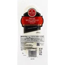 Primo Taglio Cheese Fresh Mozarella Mild & Creamy Sliced - 16 Oz